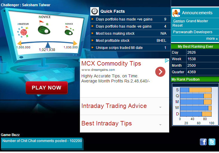 virtual indian stock market game